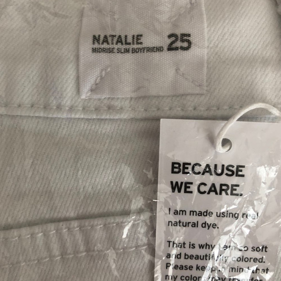 Hudson Natalie Jeans Mid Rise Super Skinny Ankle Denim Ivy White NWT Size 25 - Picture 6 of 8